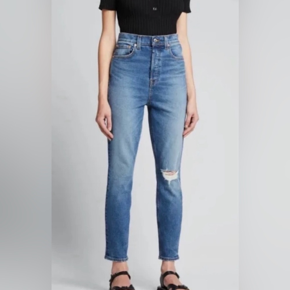 NWT GRLFRND Size 26 Prospect‎ Park The Piper Super High Rise Stretch Slim Jeans